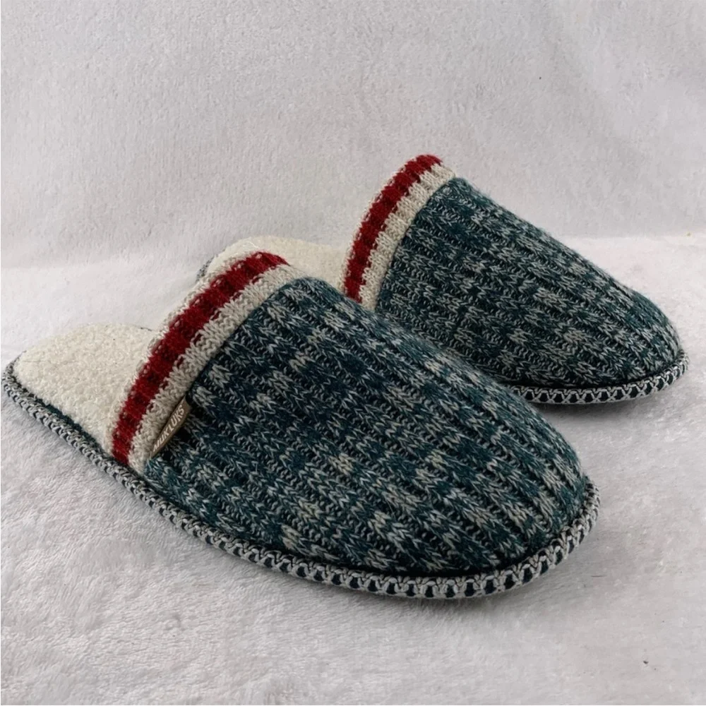 Muk Luks Slippers Mens Large 12-13 With Matching Bottle Sweater Gift For Man New